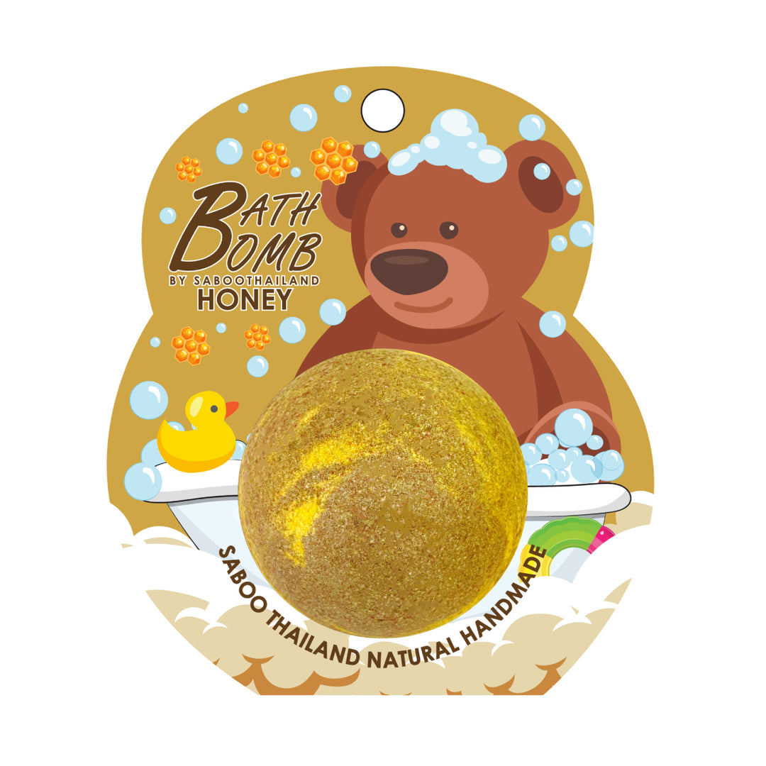Bubble Bath Bomb - Bear Package - 150g - Honey