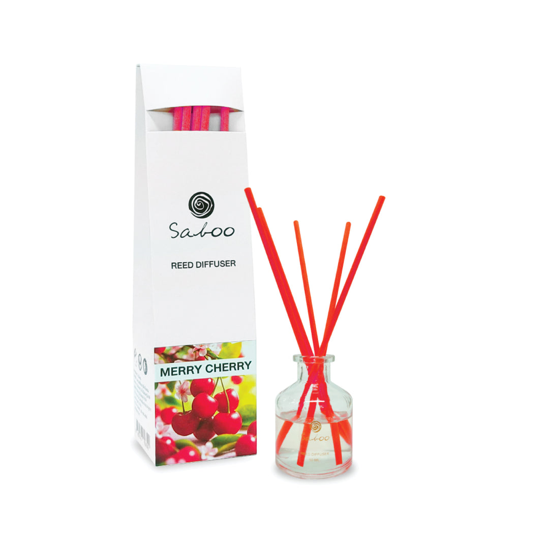Saboo Reed Diffuser - 50ml - Merry Cherry