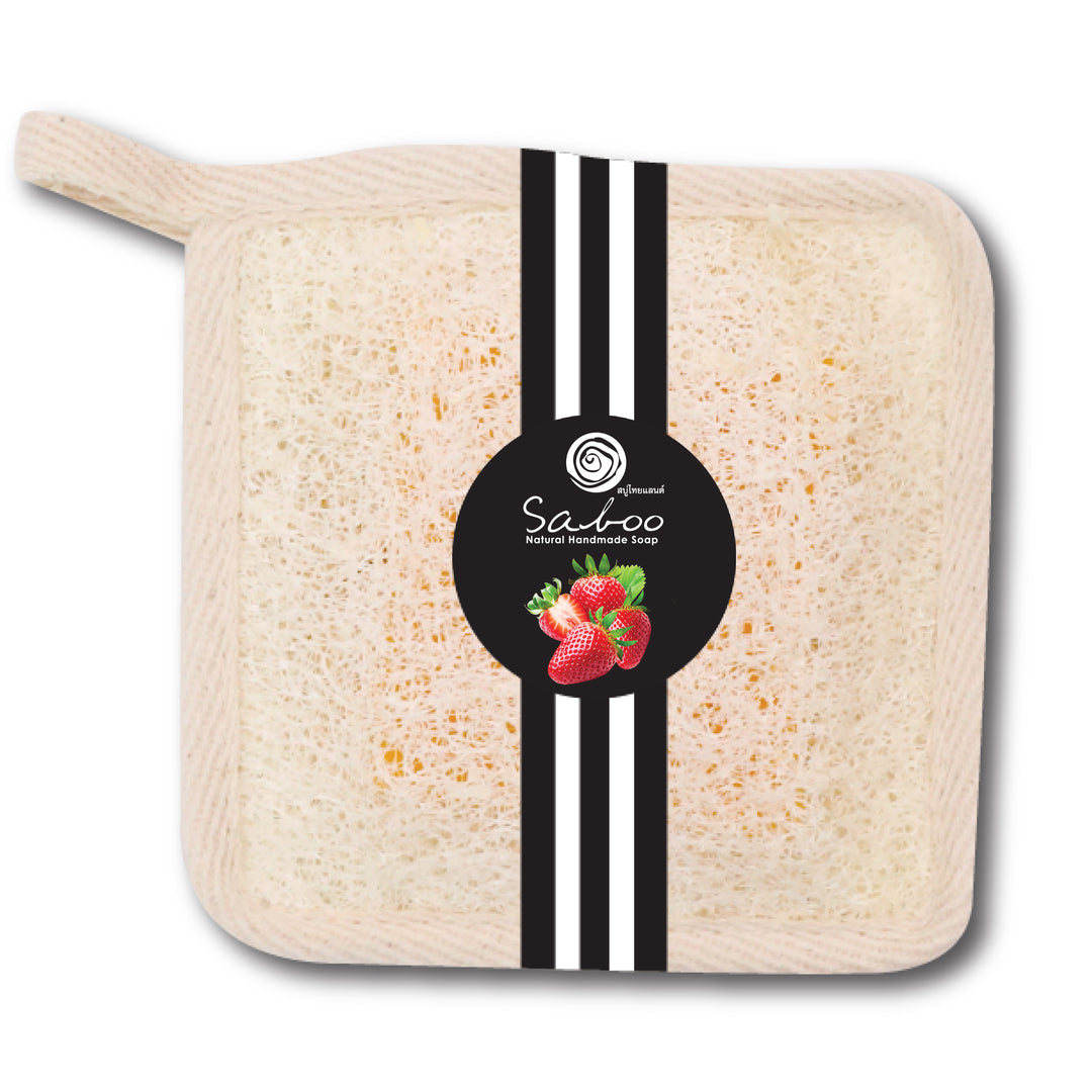 Natural Luffa - Soap Inside - 50g - Strawberry