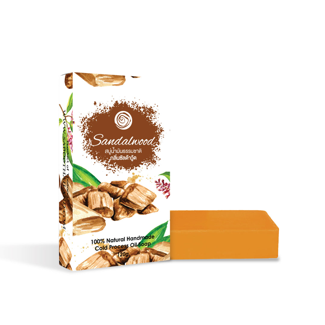 Natural Handmade Cold Process Oil Soap - 120g - Sandalwood
