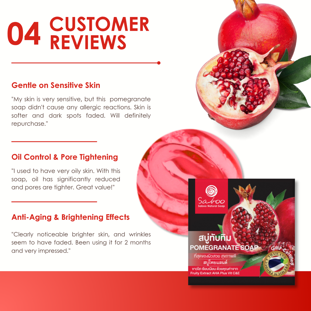 Premium Soap - Black Box Package - 100g - Pomegranate