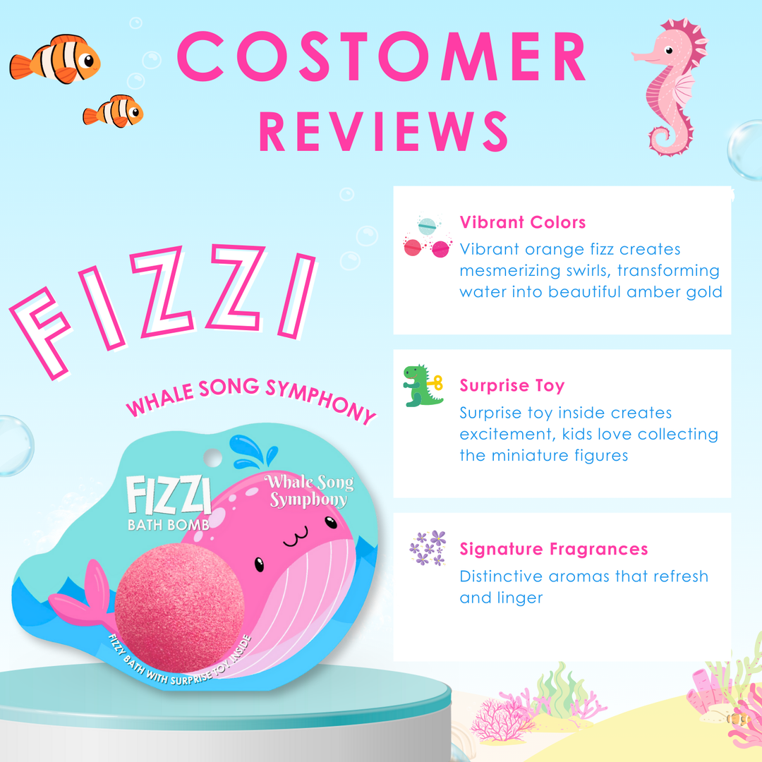 Fizzy Bath Bomb - Sea Animal Package - 100g - Whale Song Symphony