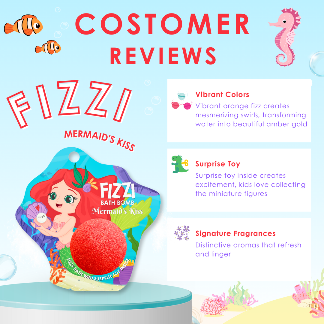 Fizzy Bath Bomb - Sea Animal Package - 100g - Mermaid's Kiss