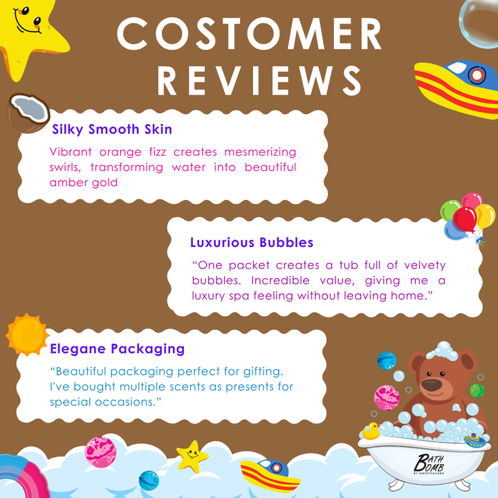 Bubble Bath Bomb - Bear Package - 150g - Coconut