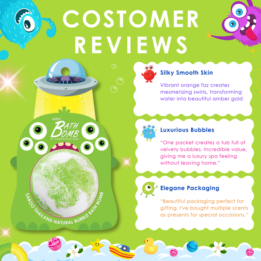 Bubble Bath Bomb - Monster - 150g - Jasmine