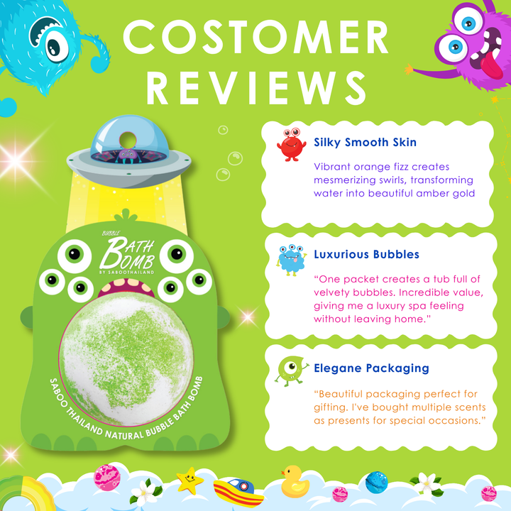 Bubble Bath Bomb - Monster - 150g - Jasmine