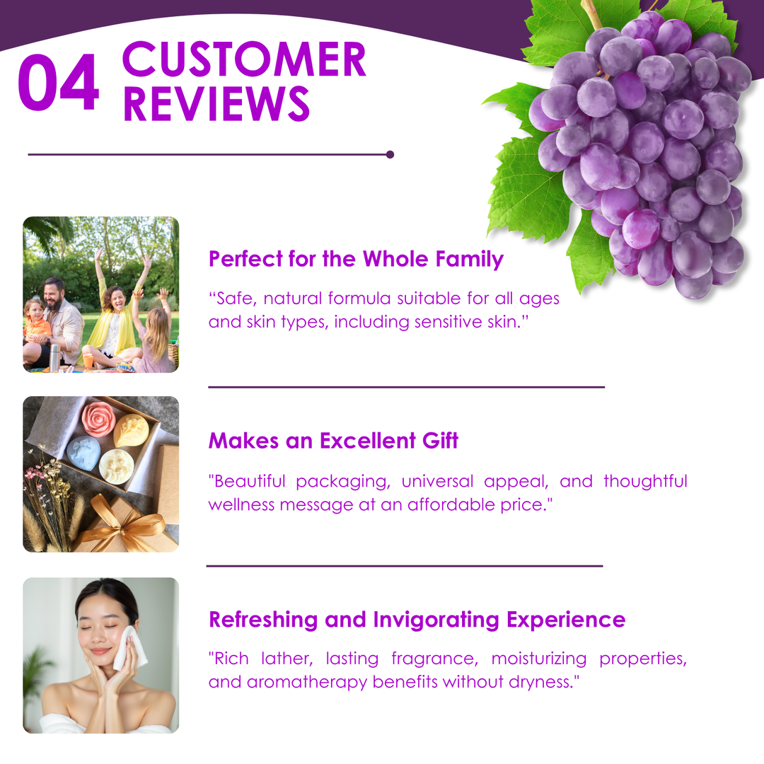 Natural Fancy Soap - Grape