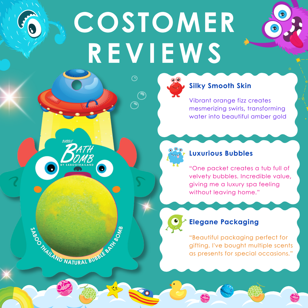 Bubble Bath Bomb - Monster - 150g - Melon
