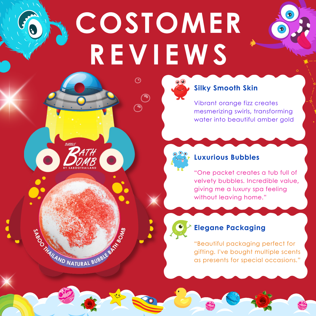 Bubble Bath Bomb - Monster - 150g - Rose
