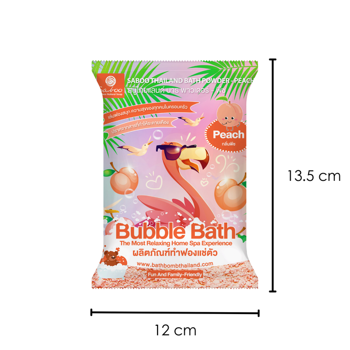 Bubble Bath Powder - 100g - Peach