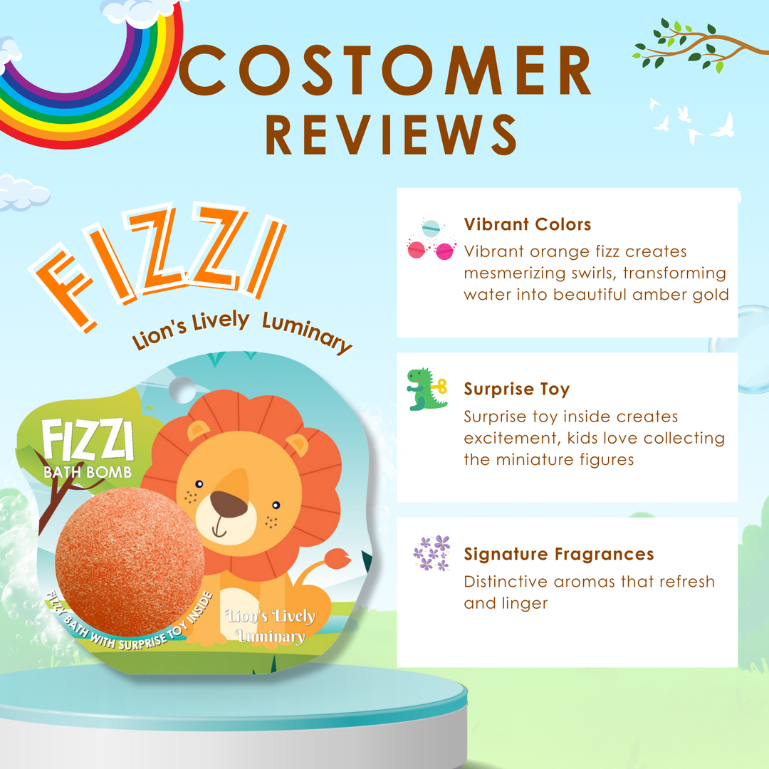 Fizzy Bath Bomb - Jungle Package - 100g - Lion's Lively Luminary