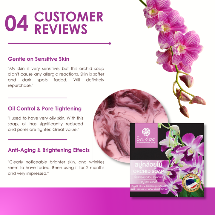 Premium Soap - Black Box Package - 100g - Orchid