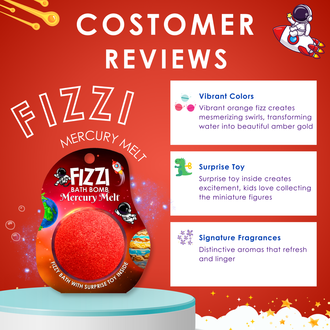 Fizzy Bath Bomb - Solar System Package - 100g - Mercury Melt