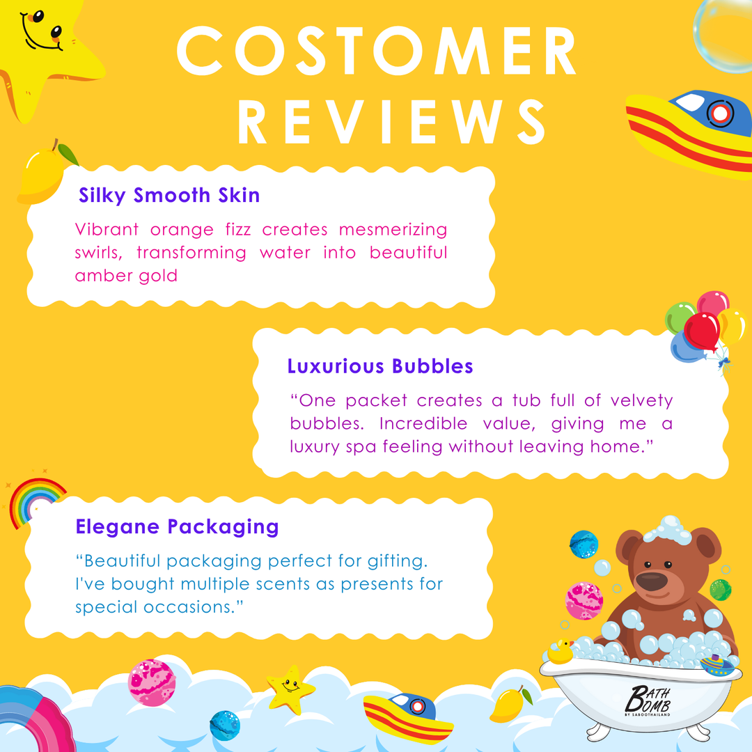 Bubble Bath Bomb - Bear Package - 150g - Mango