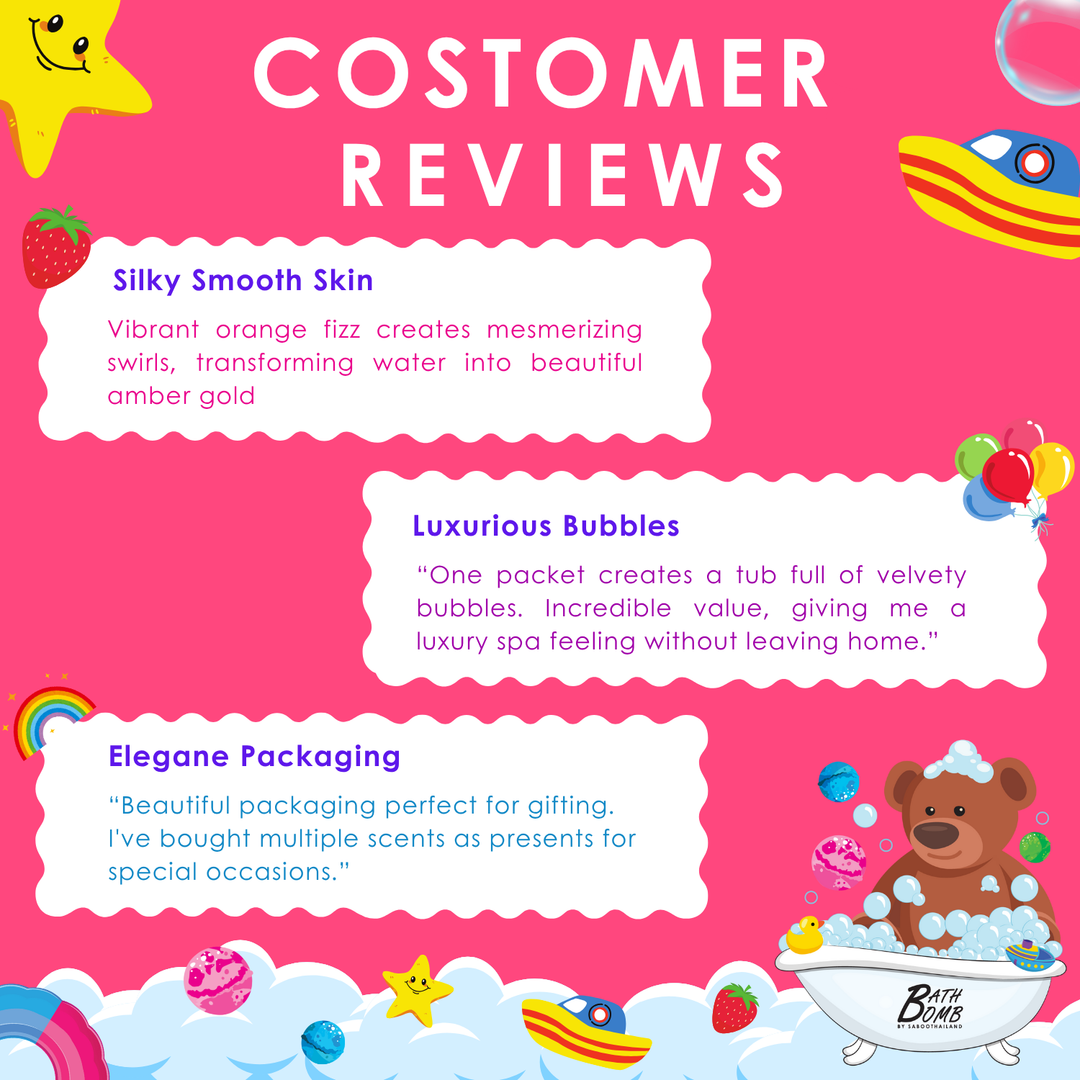 Bubble Bath Bomb - Bear Package - 150g - Strawberry