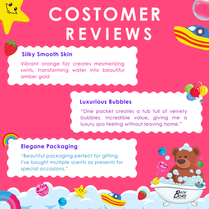 Bubble Bath Bomb - Bear Package - 150g - Strawberry