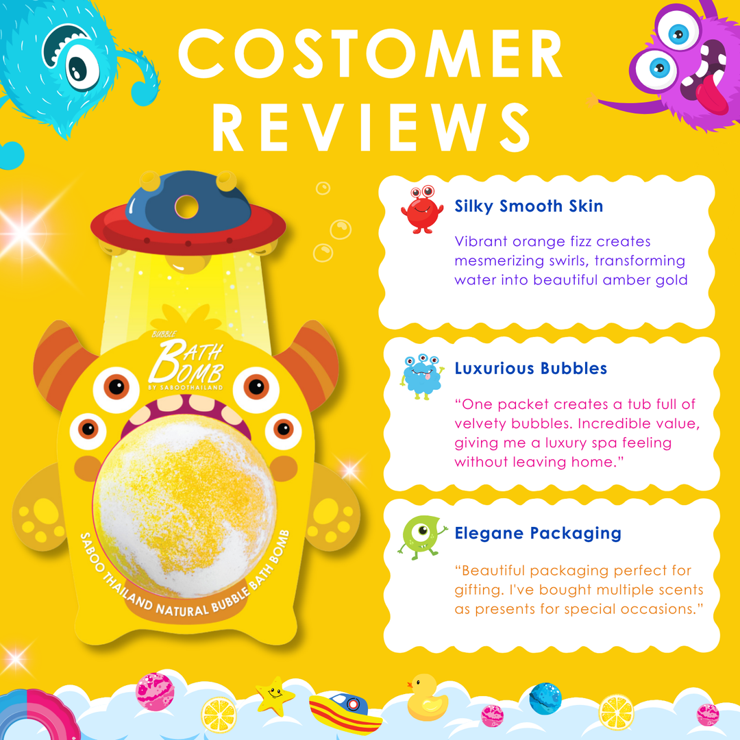 Bubble Bath Bomb - Monster - 150g - Lemon
