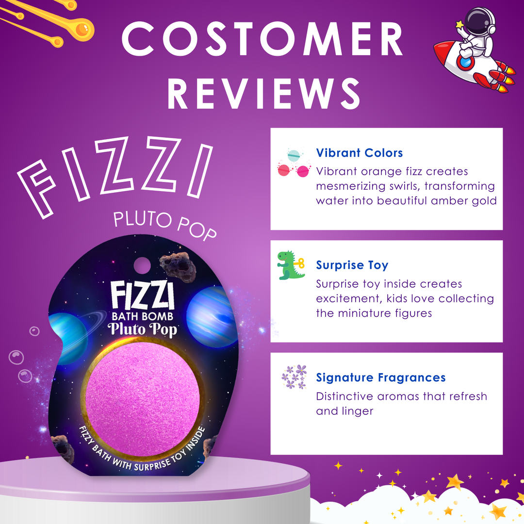 Fizzy Bath Bomb - Solar System Package - 100g - Pluto Pop