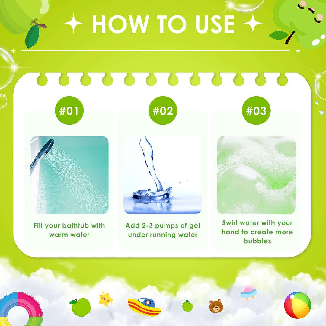 Bubble Bath Gel - 250 ml - Apple Fizz