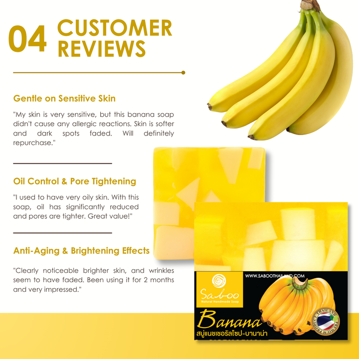 Natural Soap - Square Shape - 100g - Banana