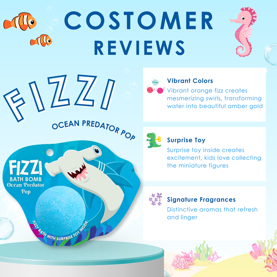 Fizzy Bath Bomb - Sea Animal Package - 100g - Ocean Predator Pop