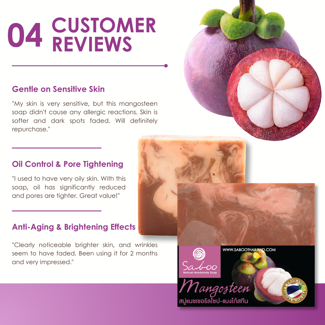 Natural Soap - Square Shape - 100g - Mangosteen