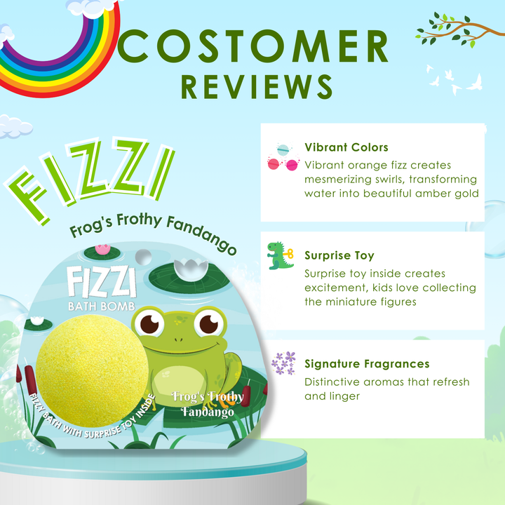 Fizzy Bath Bomb - Jungle Package - 100g - Frog's Frothy Fandango