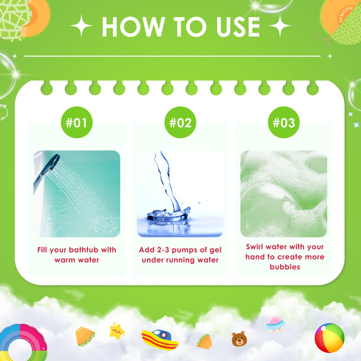 Bubble Bath Gel - 250 ml - Cantaloupe