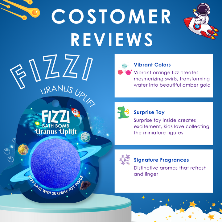 Fizzy Bath Bomb - Solar System Package - 100g - Uranus Uplift