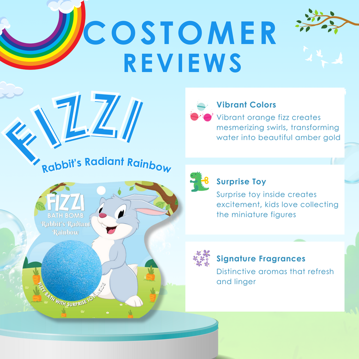 Fizzy Bath Bomb - Jungle Package - 100g - Rabbit's Radiant Rainbow