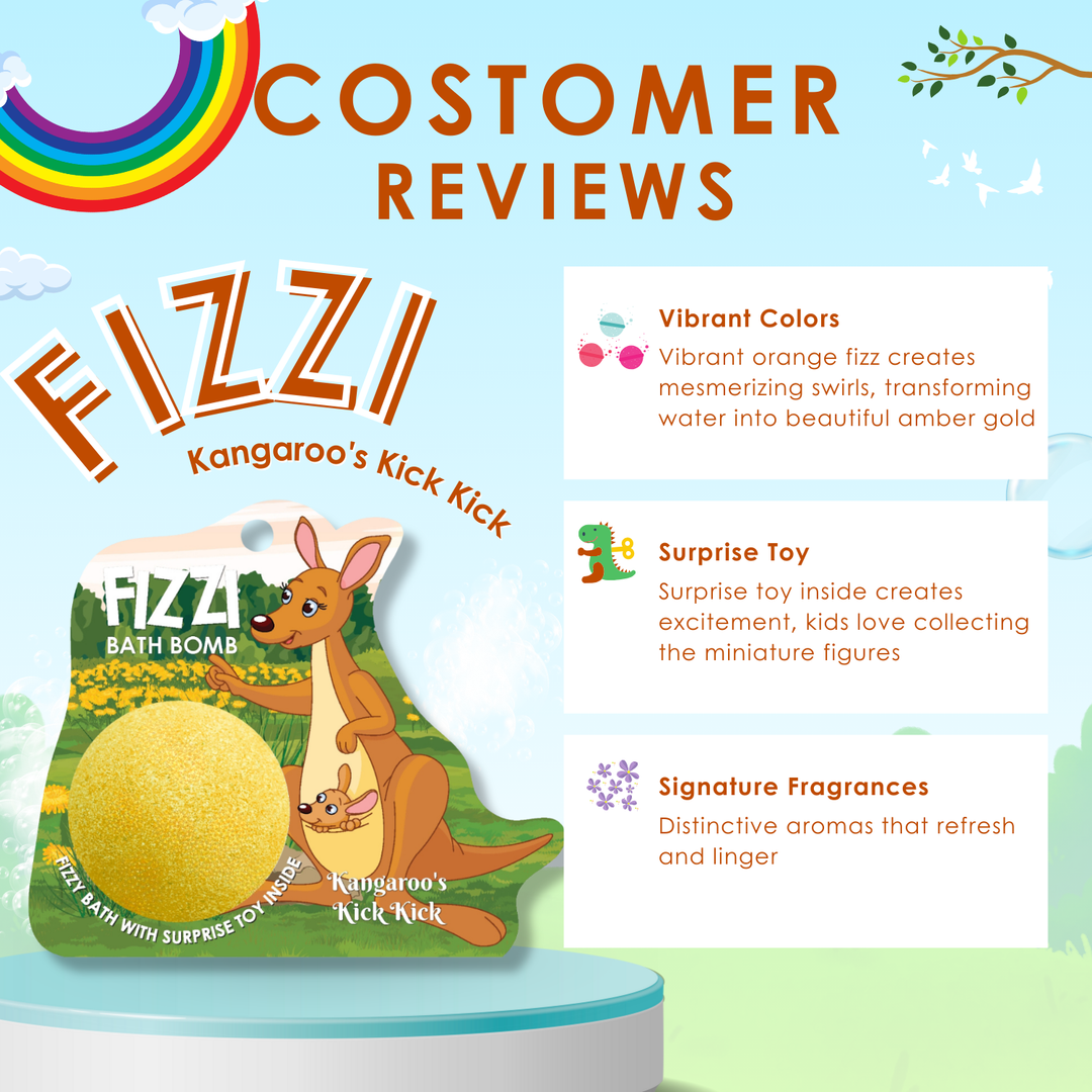 Fizzy Bath Bomb - Jungle Package - 100g - Kangaroo's Kick Kick