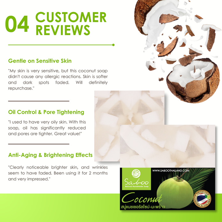 Natural Soap - Square Shape - 100g - Coconut