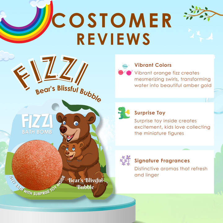 Fizzy Bath Bomb - Jungle Package - 100g - Bear's Blissful Bubble