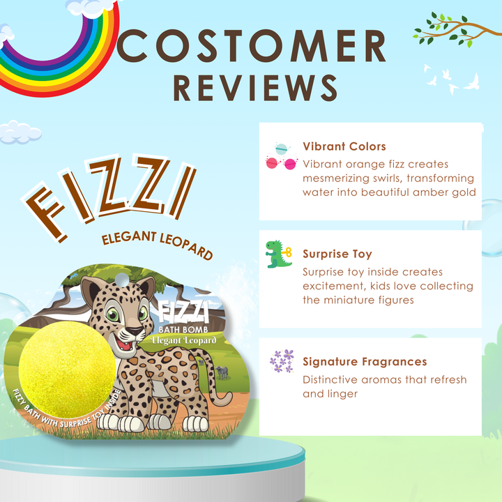 Fizzy Bath Bomb - Jungle Package - 100g - Elegant Leopard
