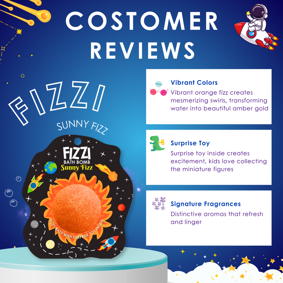 Fizzy Bath Bomb - Solar System Package - 100g - Sunny Fizz