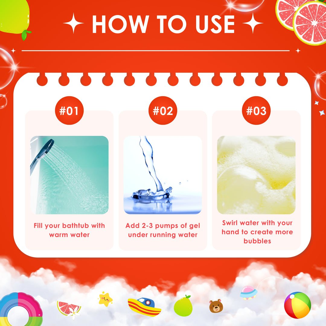 Bubble Bath Gel - 250 ml - Pomelo Party