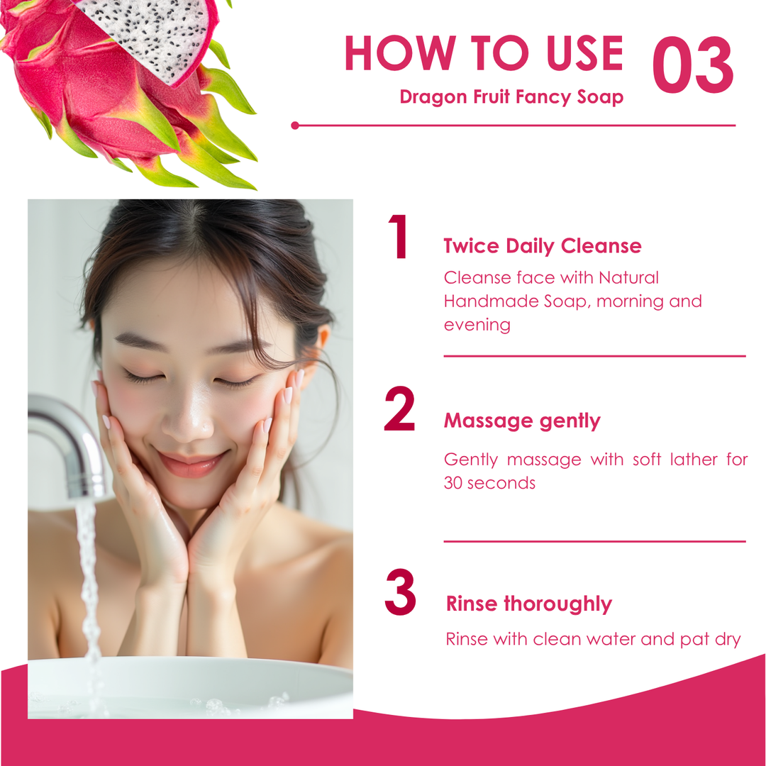 Natural Fancy Soap - 100g - Dragon Fruit