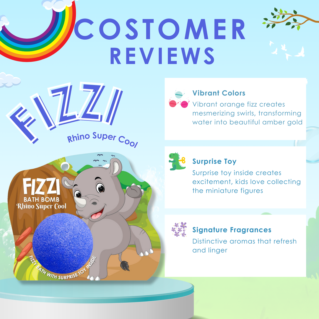 Fizzy Bath Bomb - Jungle Package - 100g - Rhino Super Cool