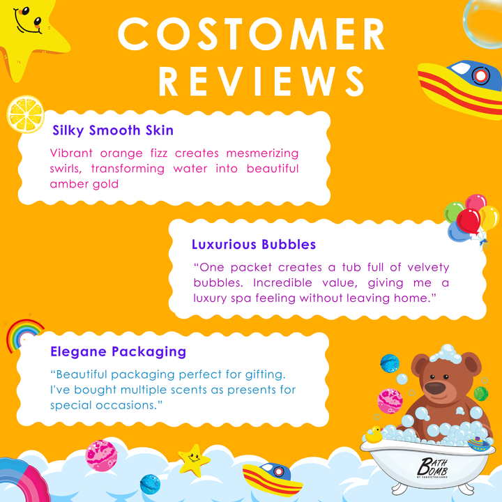 Bubble Bath Bomb - Bear Package - 150g - Lemon