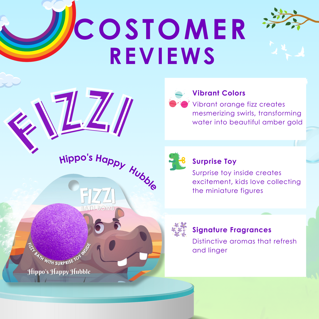 Fizzy Bath Bomb - Jungle Package - 100g - Hippo's Happy Hubble