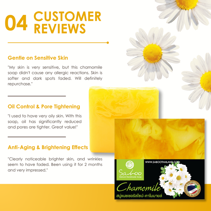 Natural Soap - Square Shape - 100g - Chamomile