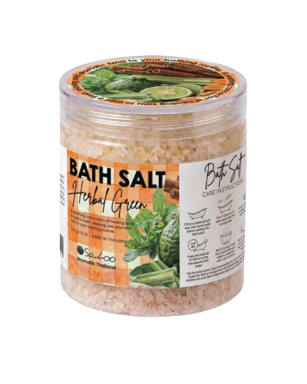 BATH SALT 230g - Herbal Green