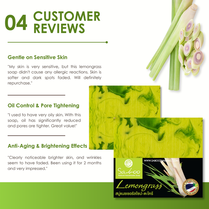 Natural Soap - Square Shape - 100g - Lemongrass