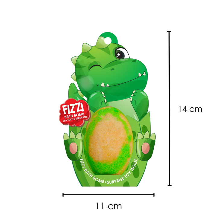 Fizzy Bath Bomb - Dinosaur Package - 180g - Sea Turtle Serenade