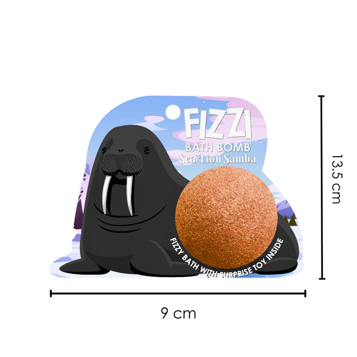 Fizzy Bath Bomb - Sea Animal Package - 100g - Sea Lion
