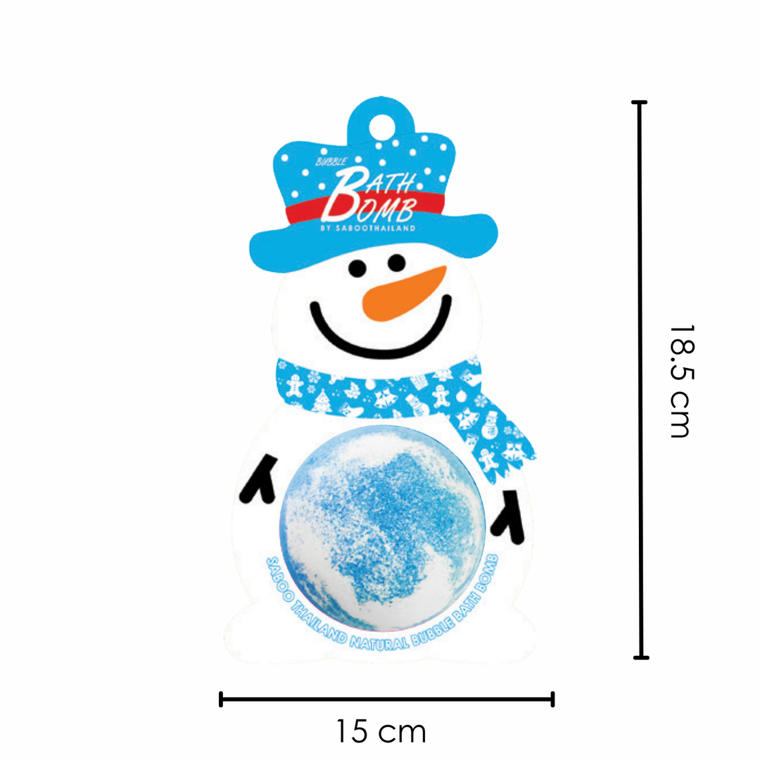 Bubble Bath Bomb - Christmas Snow Man - 150g - Ocean