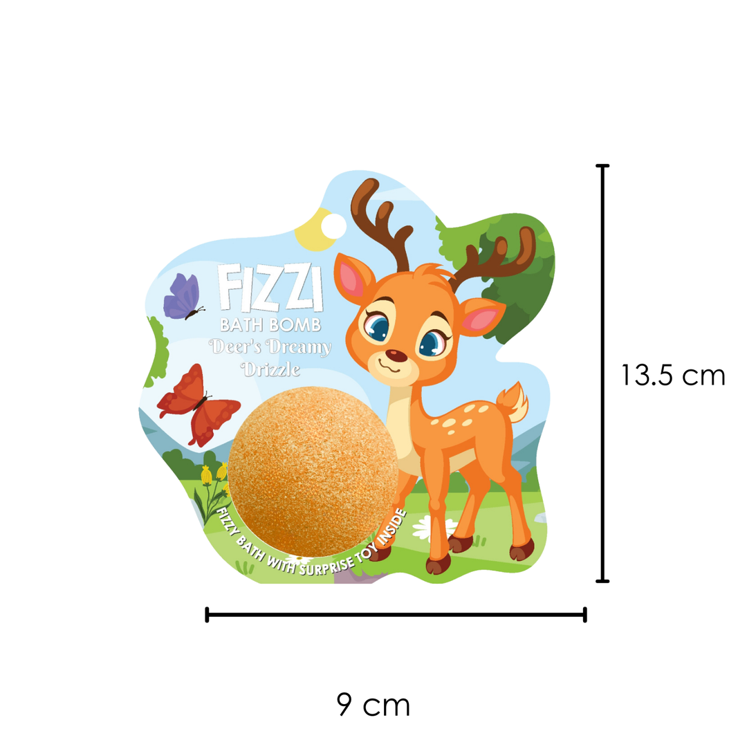 Fizzy Bath Bomb - Jungle Package - 100g - Dear's Dreamy Drizzle