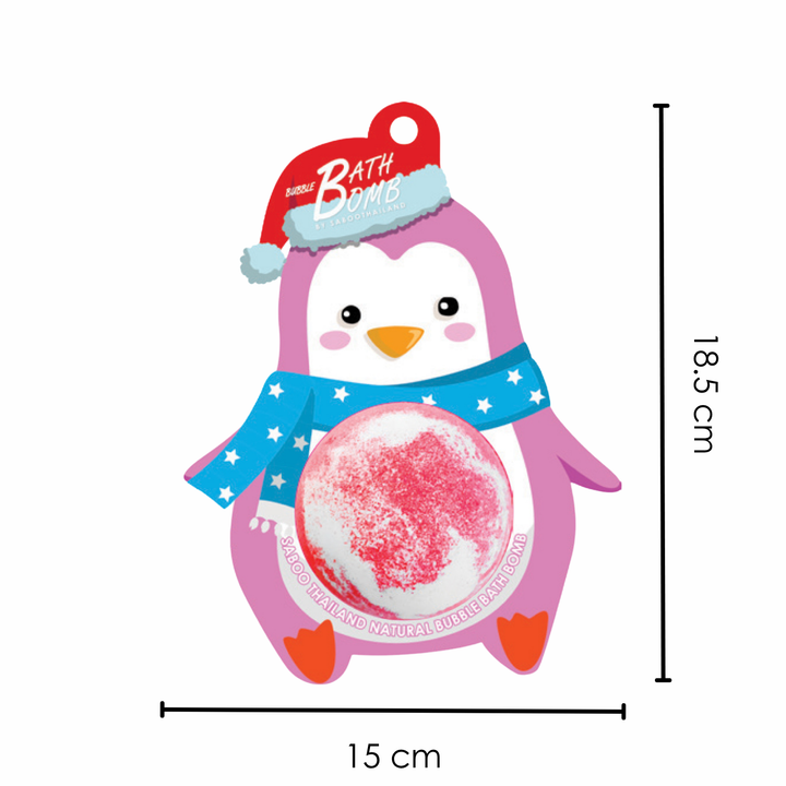 Bubble Bath Bomb - Christmas Penguin - 150g - Blossom