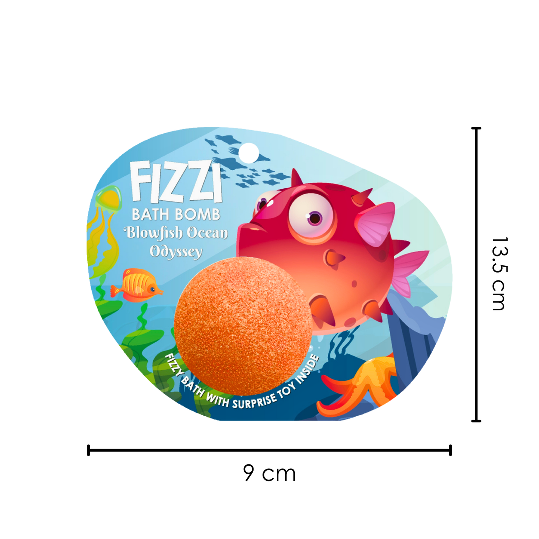 Fizzy Bath Bomb - Sea Animal Package  -100g  - Blowfish Ocean Odyssey
