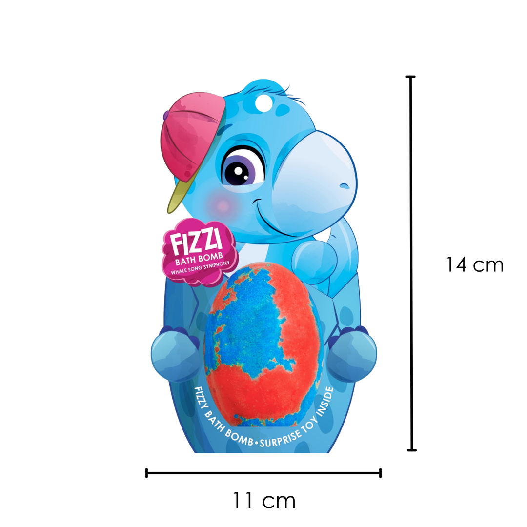 Fizzy Bath Bomb - Dinosaur Package - 180g - Whale Song Symphony